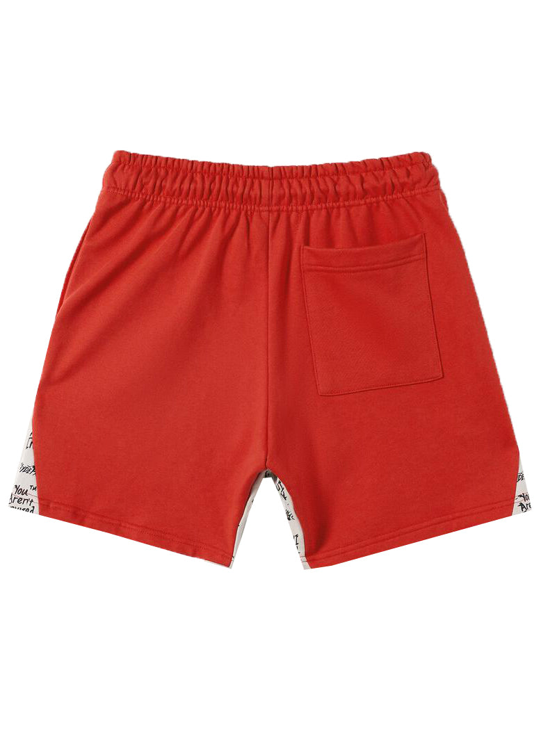 HERITAGE PANEL SHORTS - RED