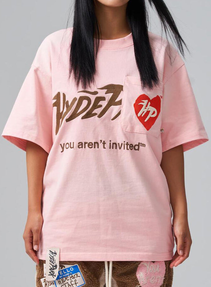 POCKETS FULL TEE - PINK