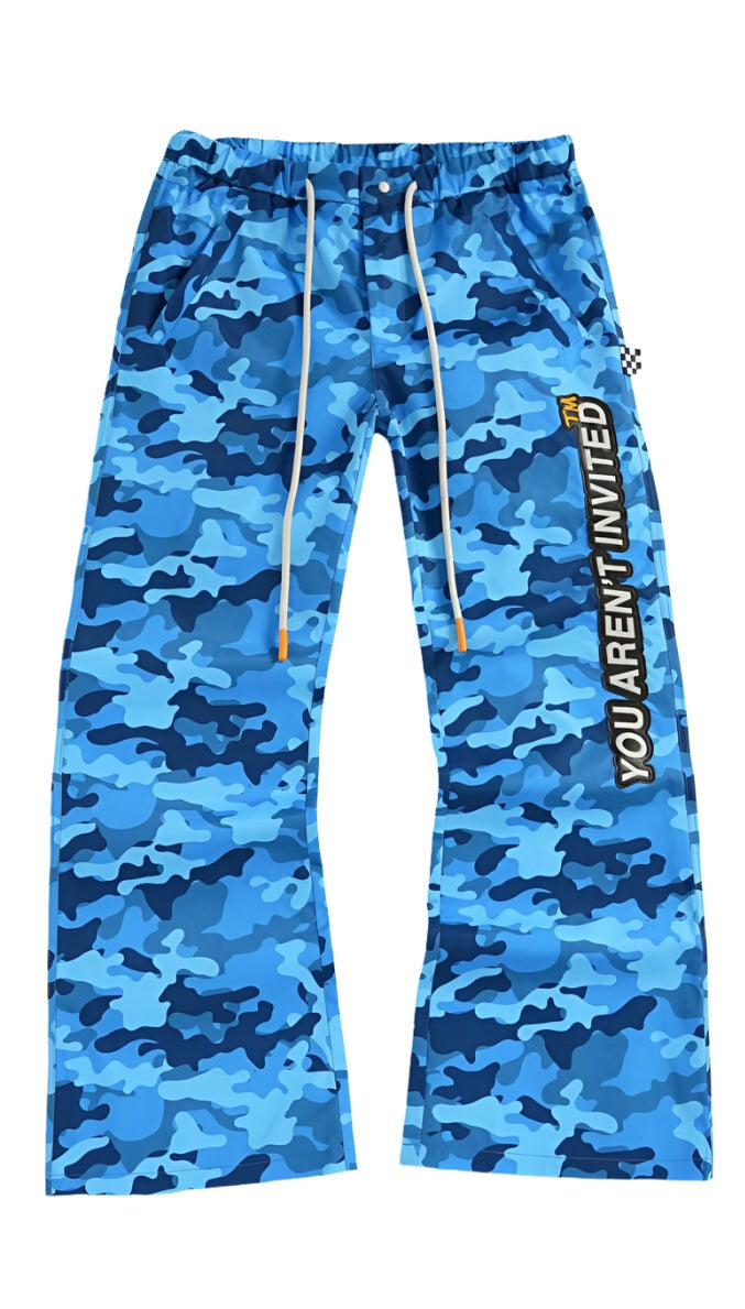 FIND THE ZIP CAMO PANT - BLUE