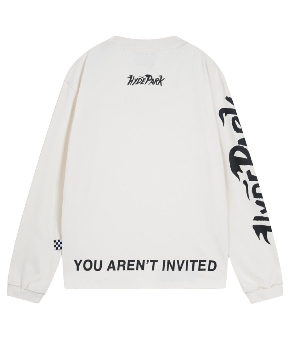 START YOUR ENGINES LONG SLEEVE - WHITE