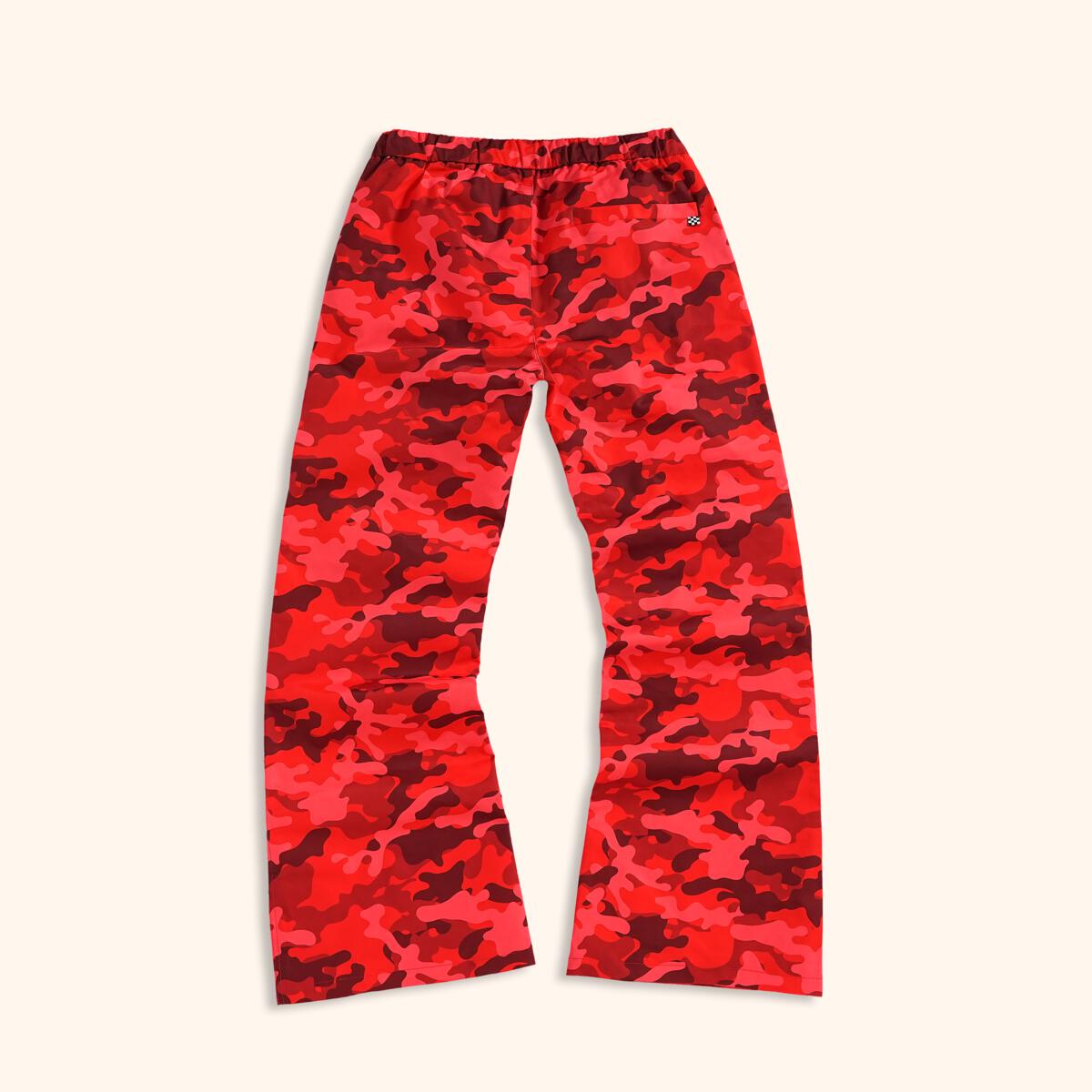 FIND THE ZIP CAMO PANT - RED