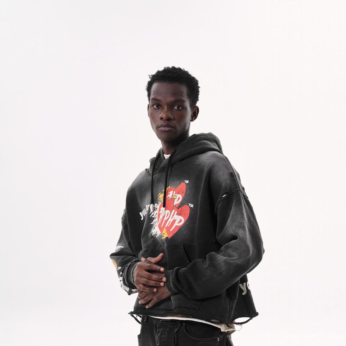 Hyde Park Easy Does It Hoodie in black/red – view 4 of 4