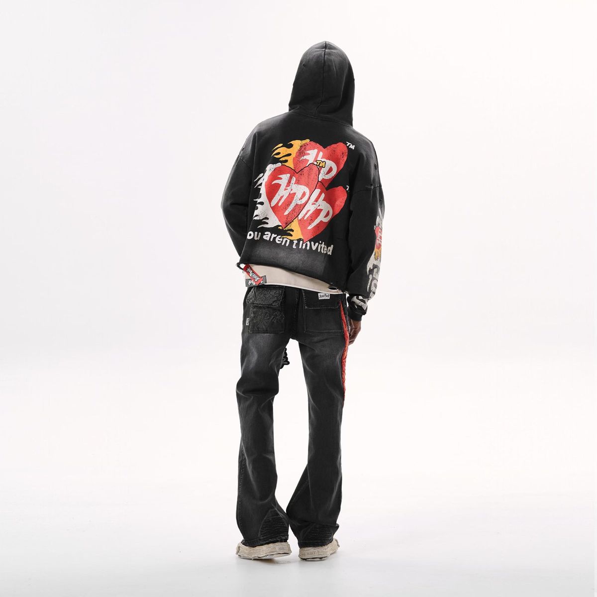 Hyde Park Easy Does It Hoodie in black/red – view 3 of 4