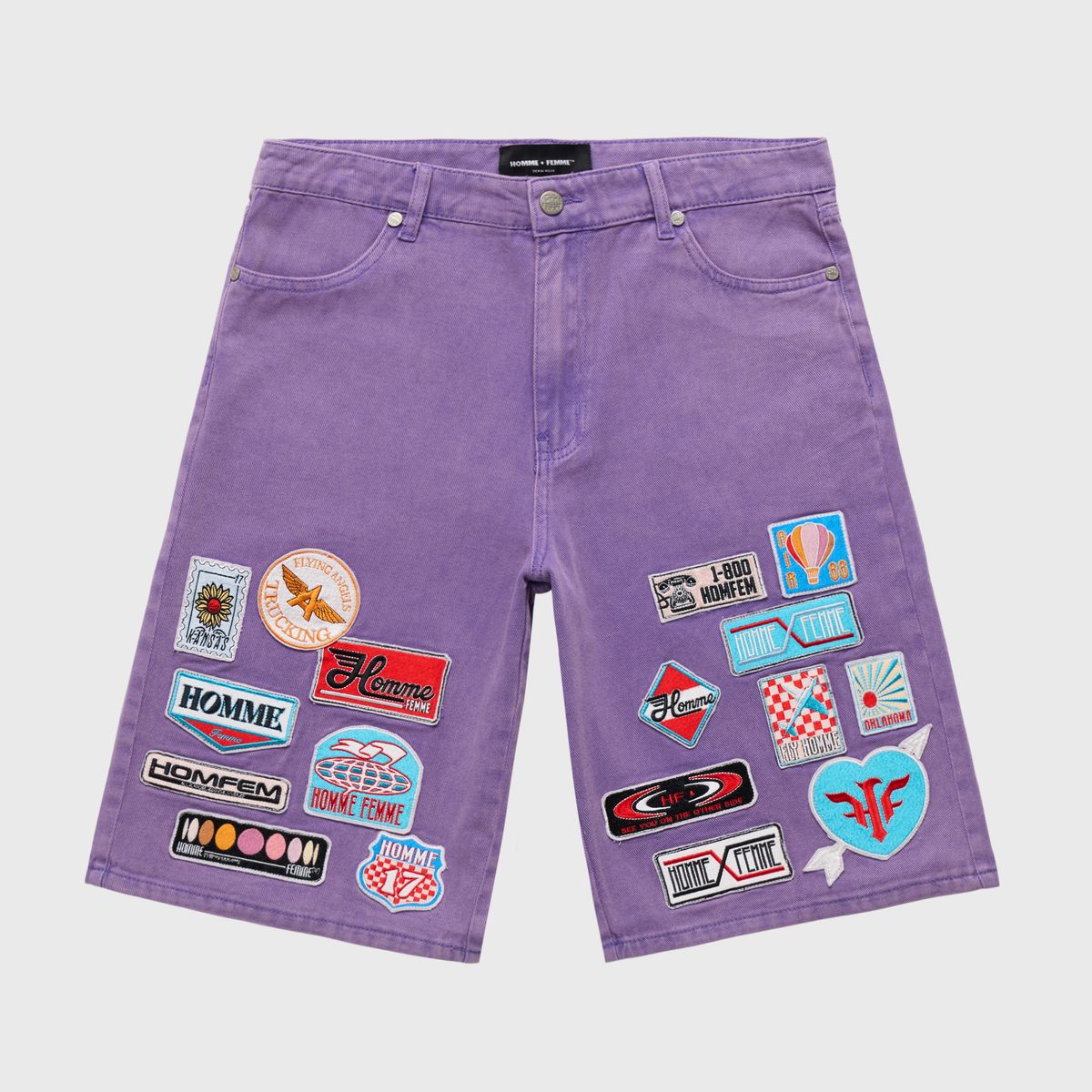 Homme + Femme Road Trip Shorts in purple – view 1 of 2