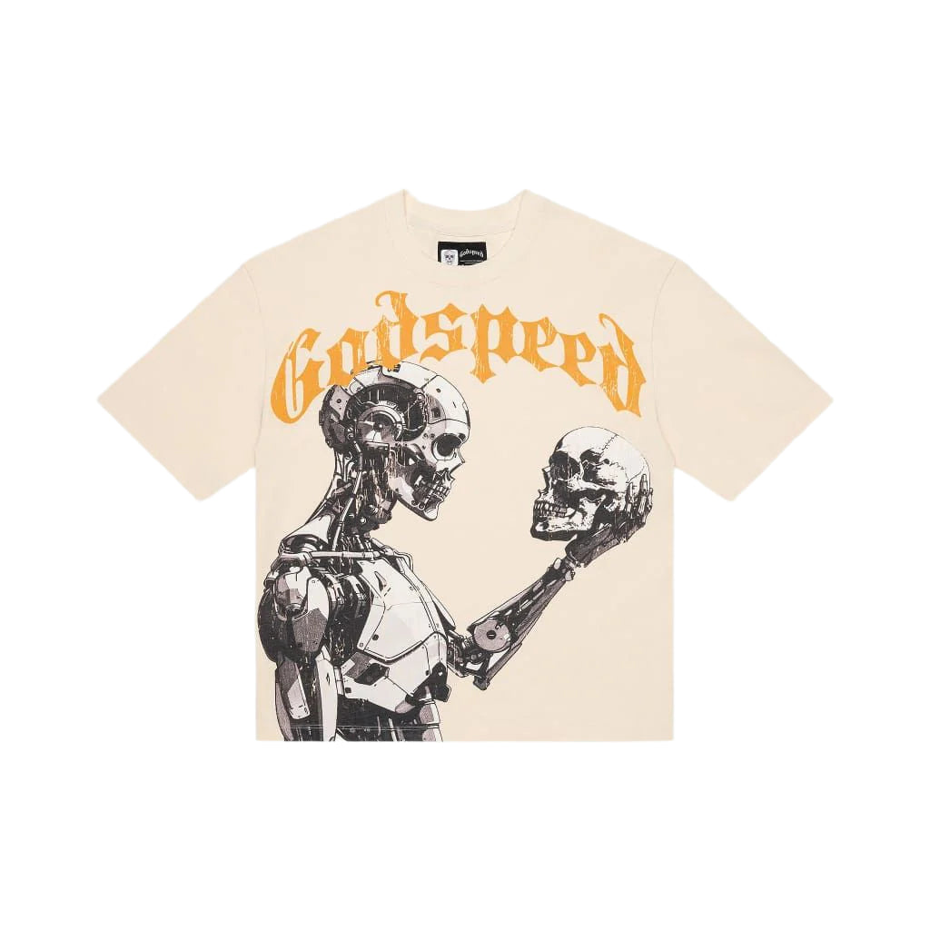 Mankind vs Ai III Short Sleeve - Bone/Yellow