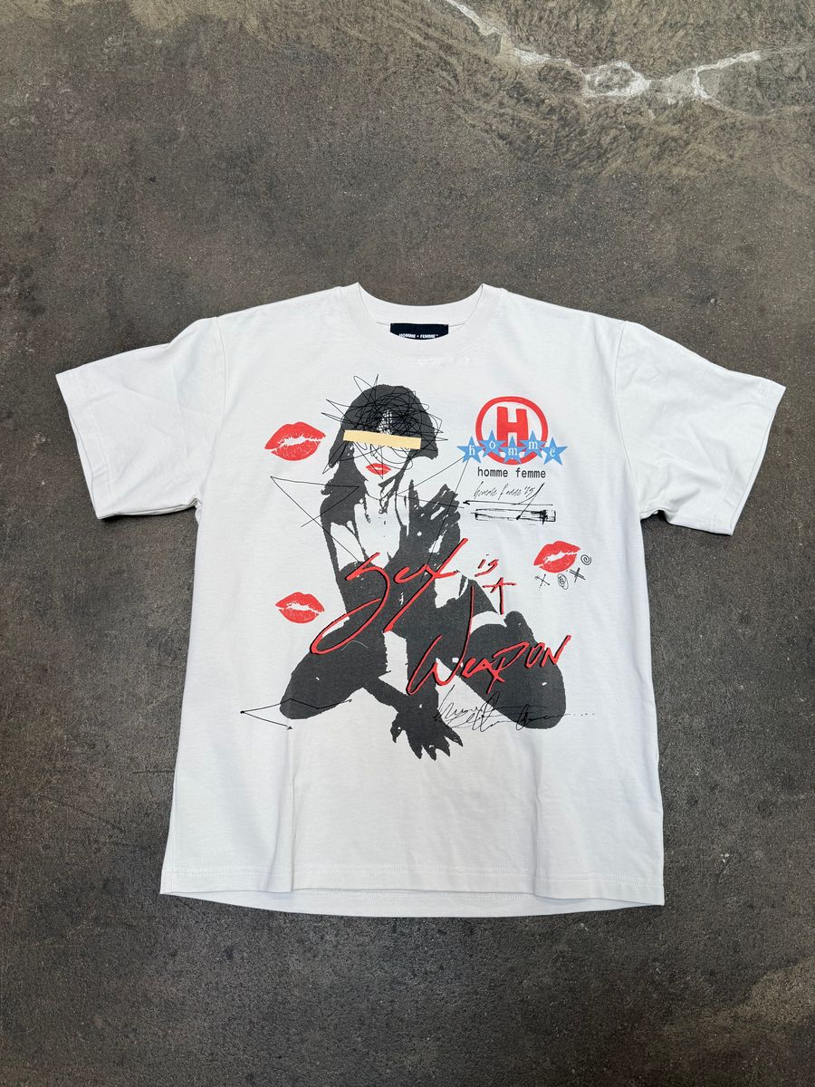 Homme + Femme Sex Weapon Tee - White – view 1 of 2