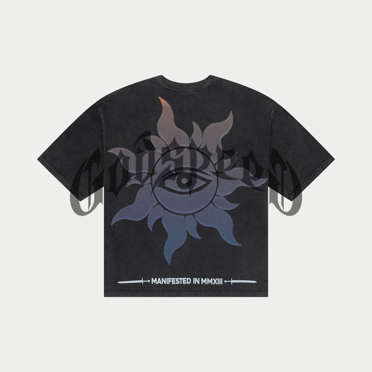 Godspeed Purple City Tee in grey wash – view 3 of 3