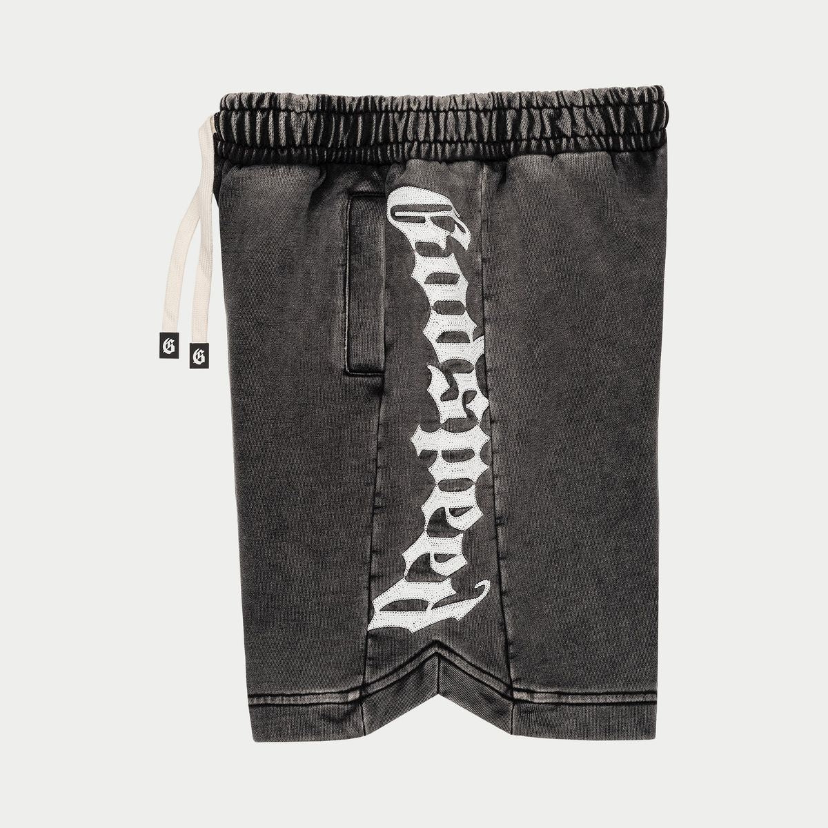 Godspeed CourtSide Shorts in charcoal wash, French terry shorts – view 2 of 3