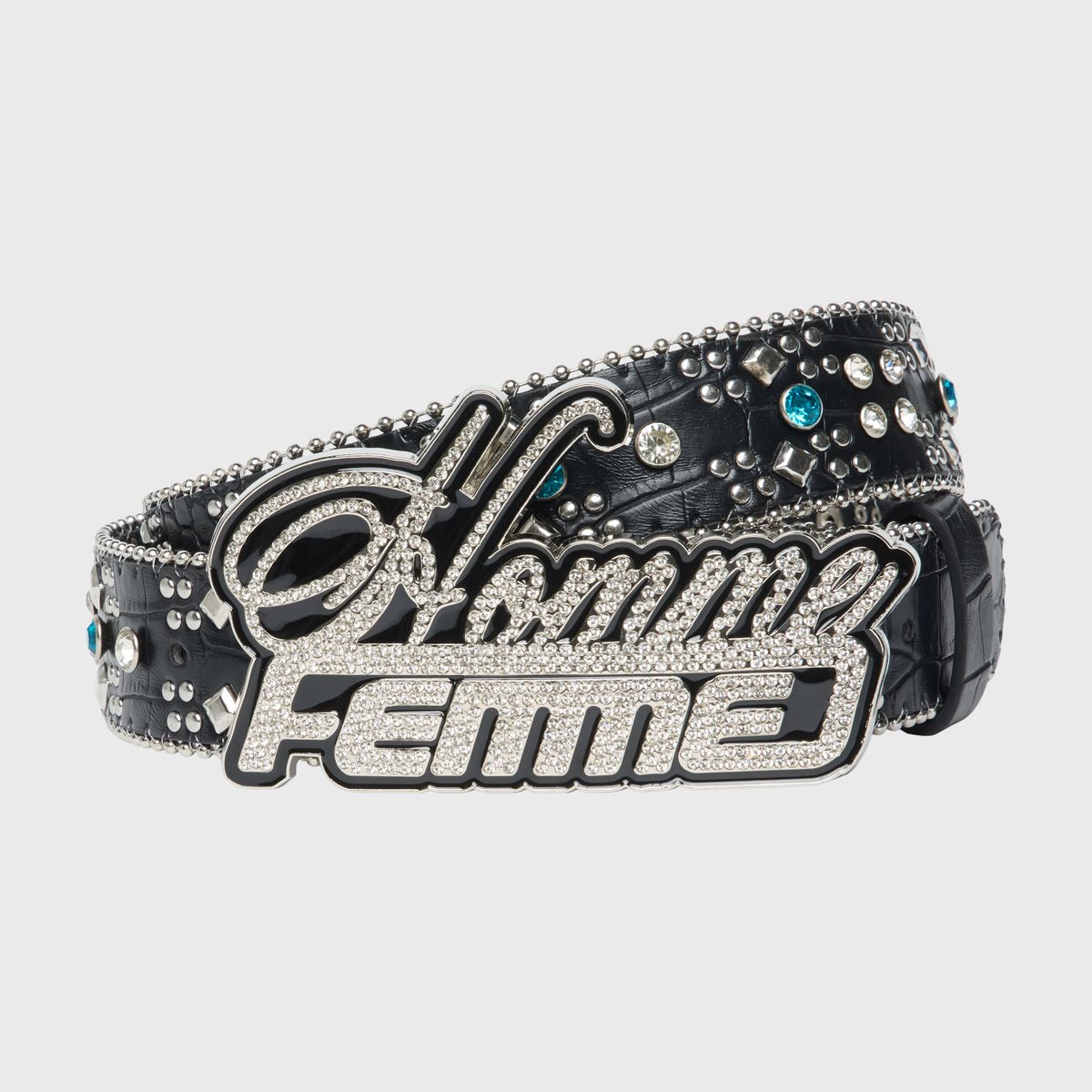 Homme + Femme Signature Exotic Belt (Gator) in black – view 1 of 2