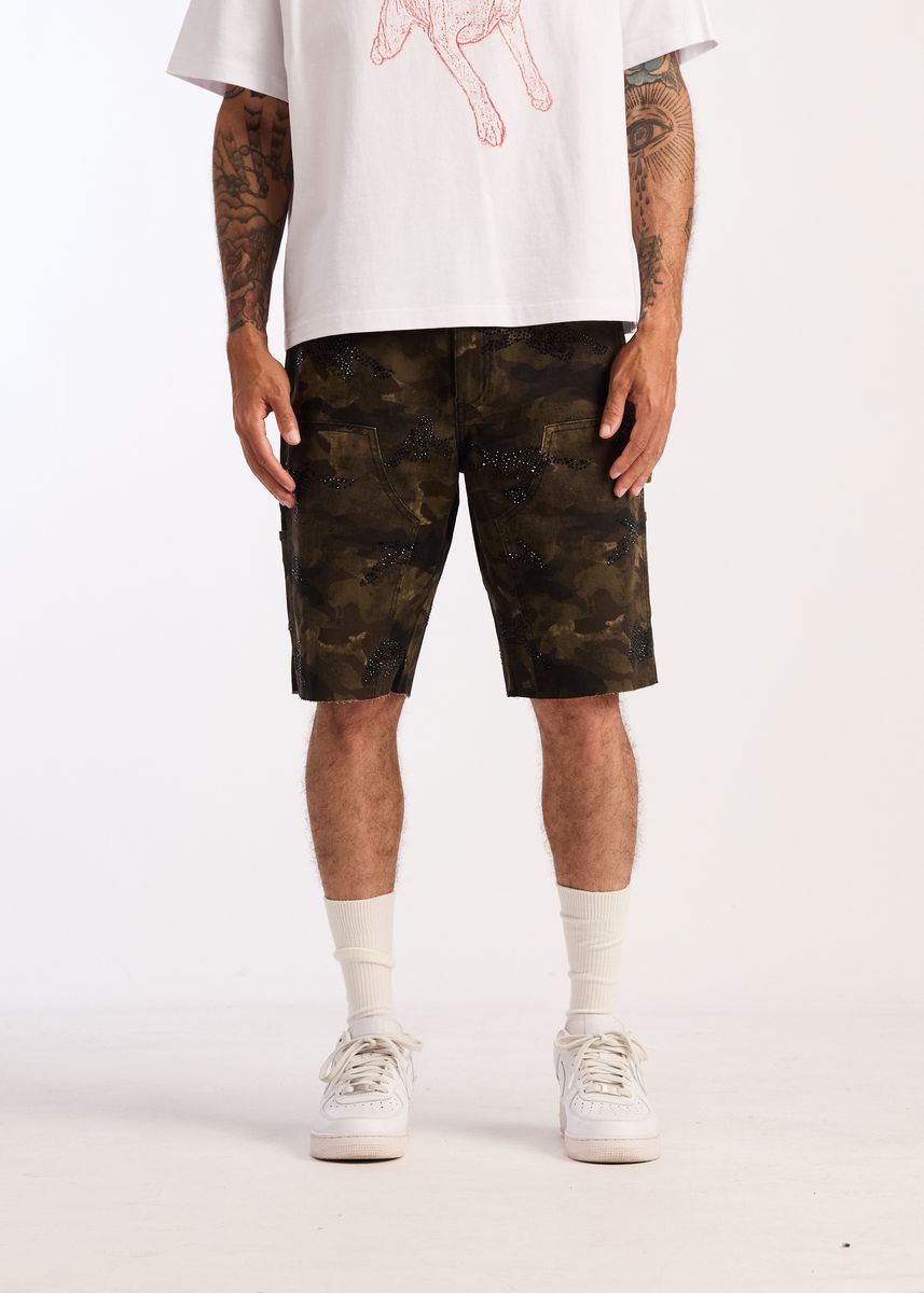 Embellish Jaguar Shorts in camo – view 1 of 4