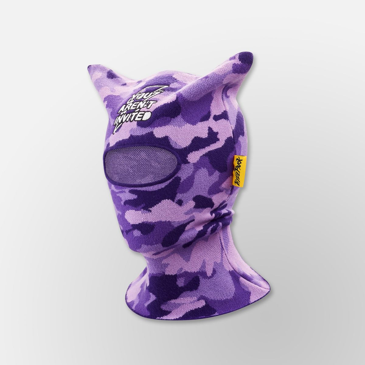 Quad Knit Balaclava - Purple
