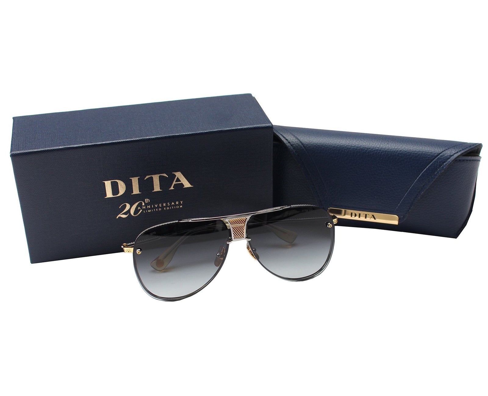 DITA Decade Two Aviator Sunglasses with gradient brown lenses – view 5 of 5