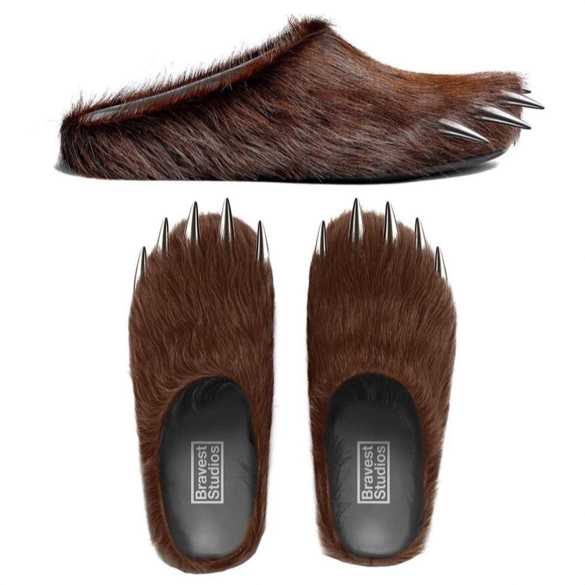 Bravest Studios Bear Claw Mules in brown