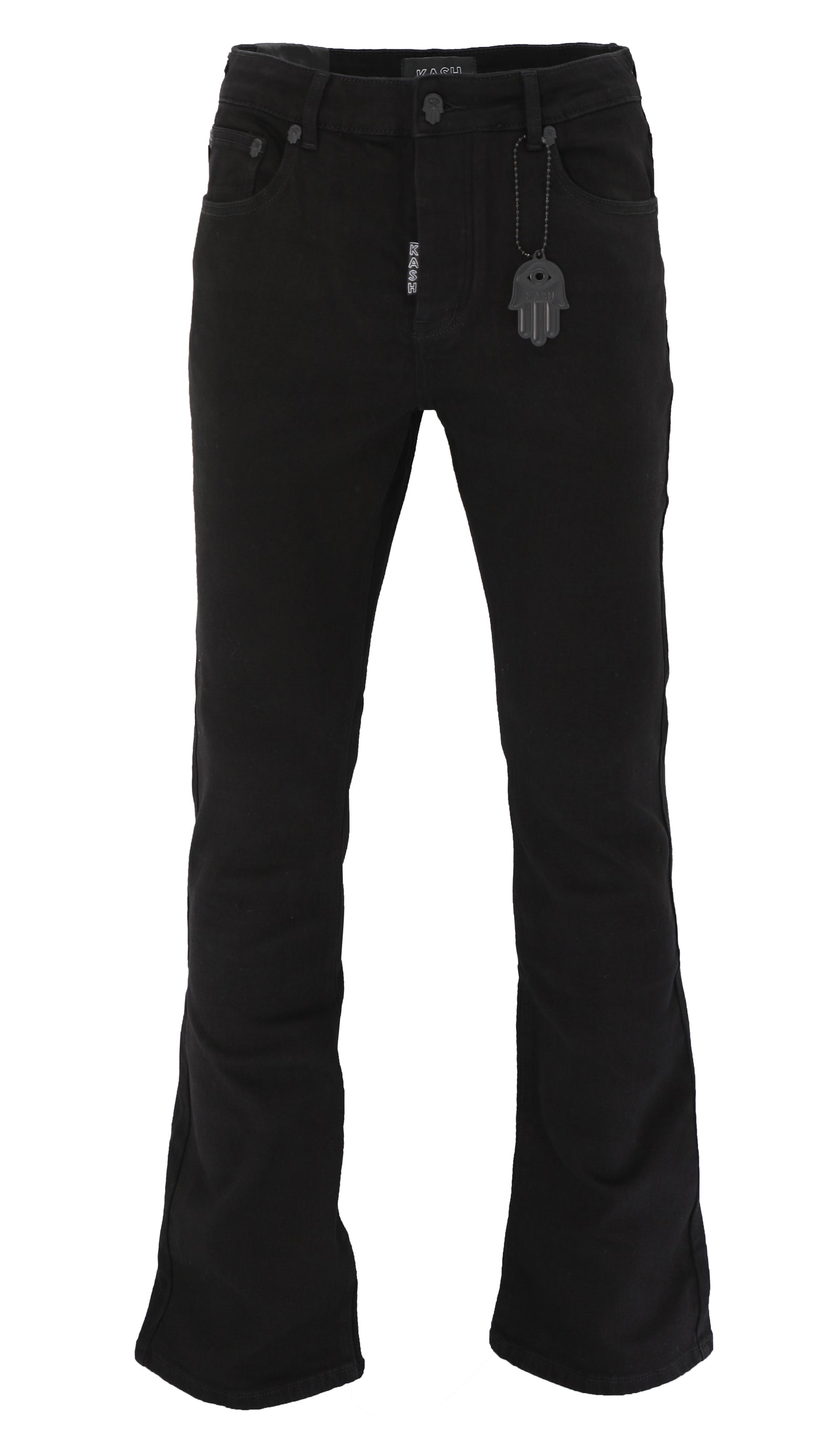 Kash Men's Classic Stacked Jeans – Black – view 1 of 9