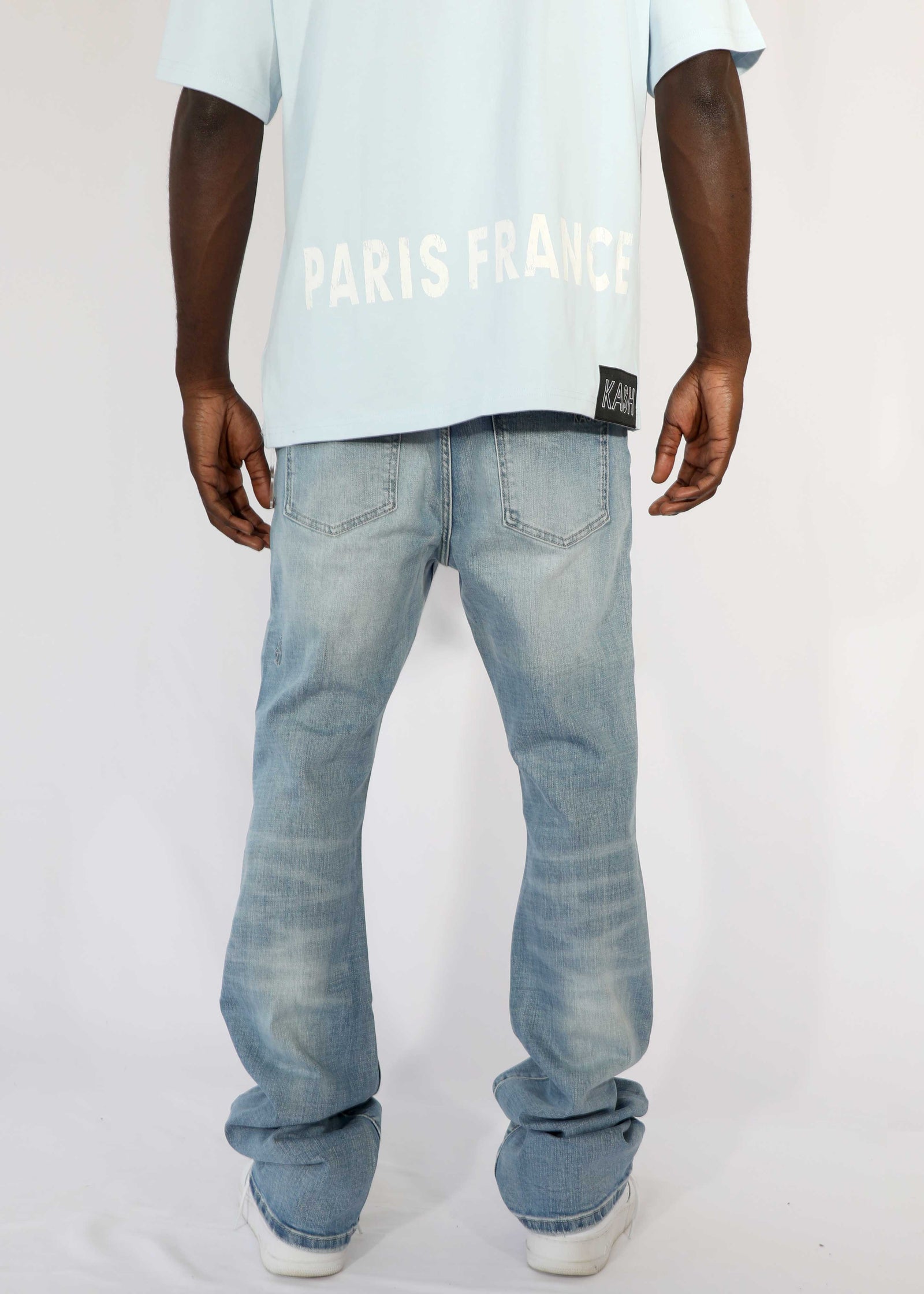 Kash Hamsa-40 flared jeans in blue – view 9 of 11
