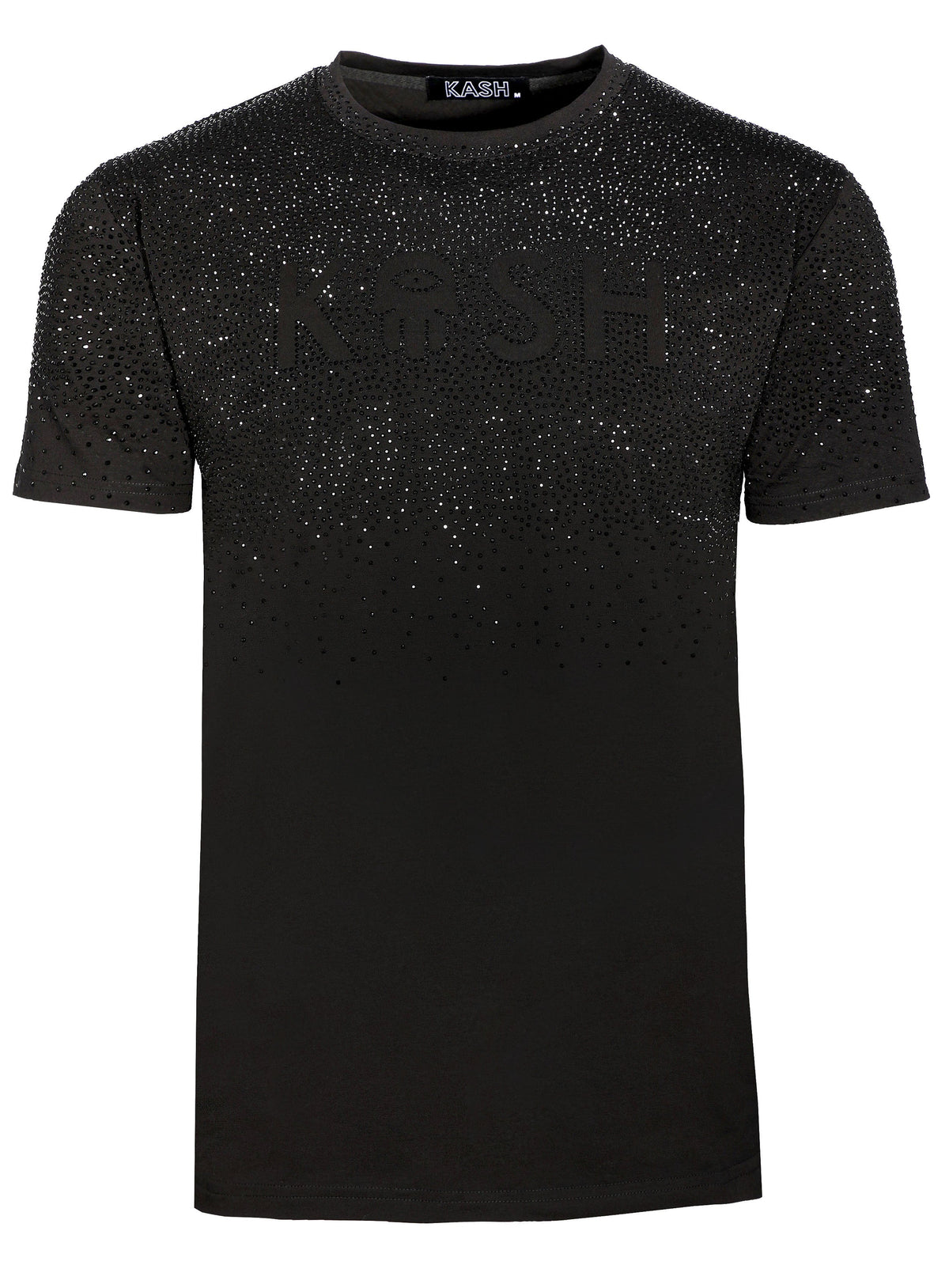 KASH LOGO DIAMOND TEE - BLACK