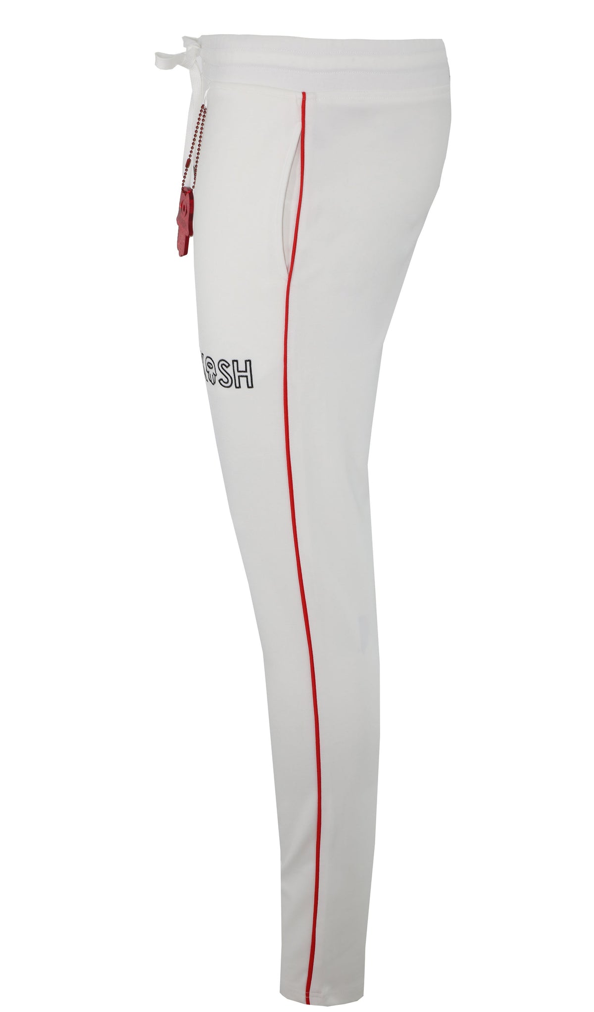 KASH PIPE TRACK PANTS - WHITE