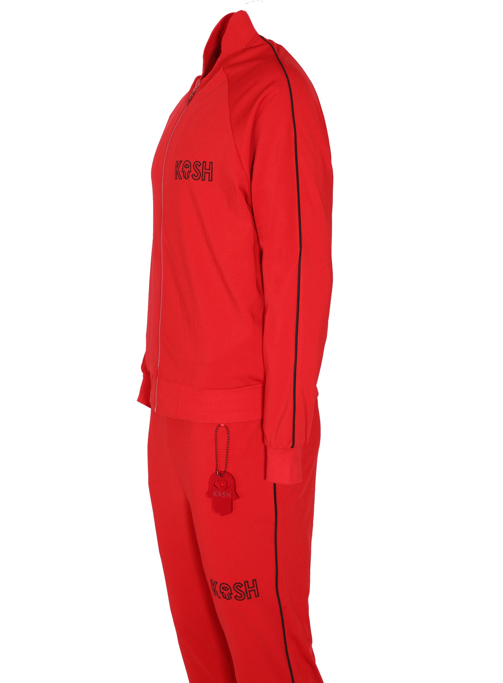 Kash Pipe Track Pants in red – view 5 of 6