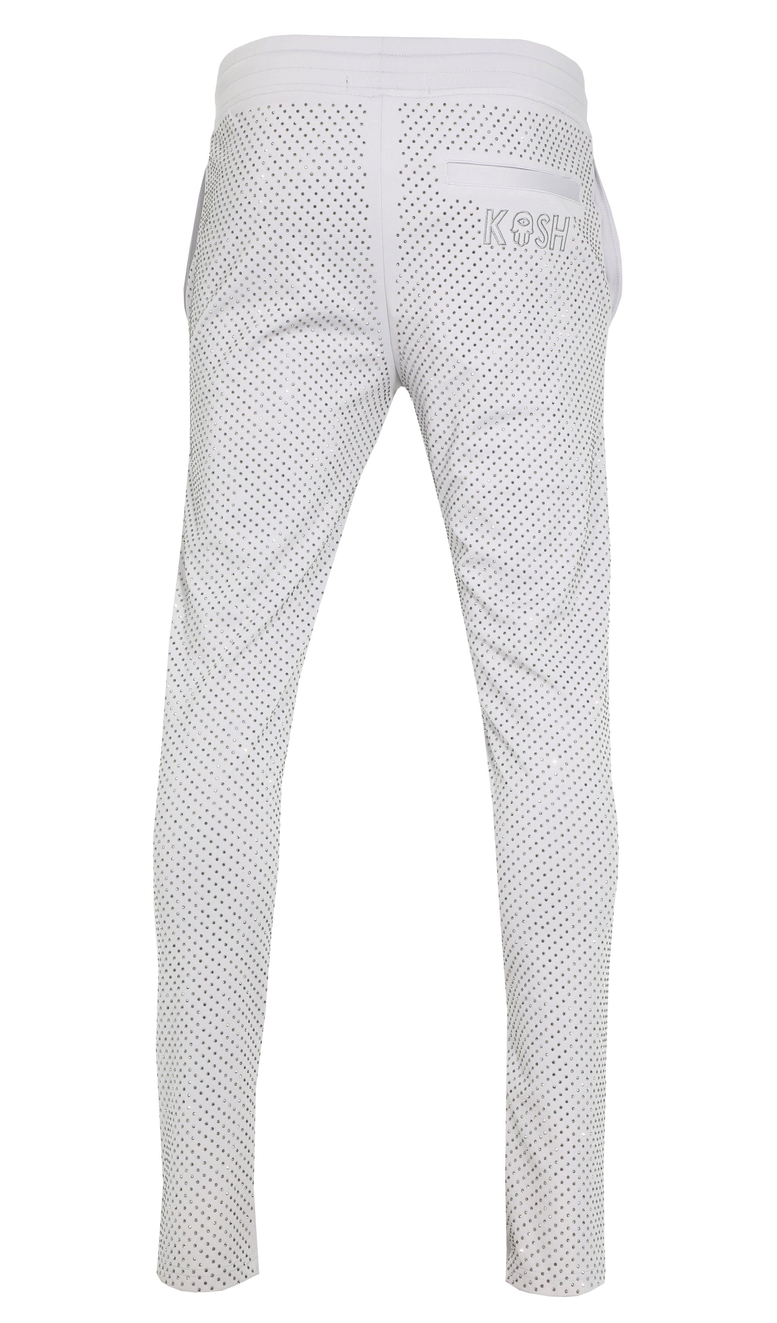 Kash All Over Diamond Track Pants Grey back
