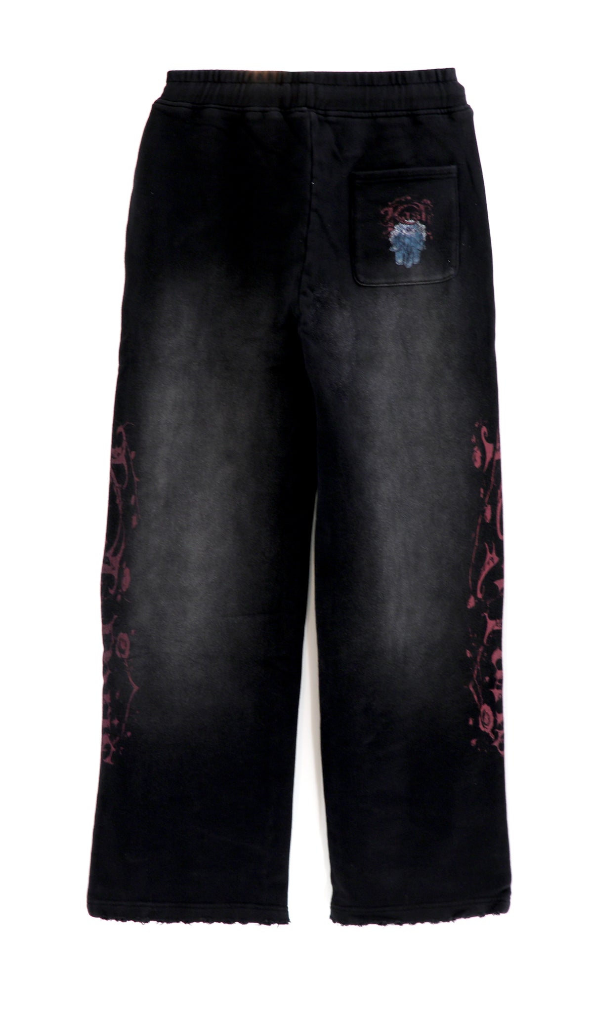 The Kash Envenomed Rose Collection Sweatpants - Black