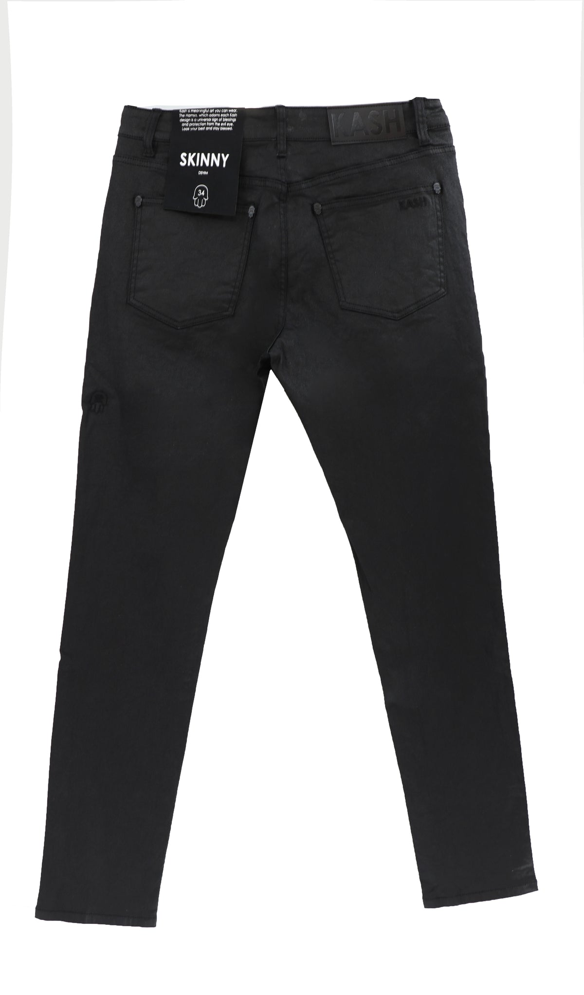 Black Skinny Wax Denim