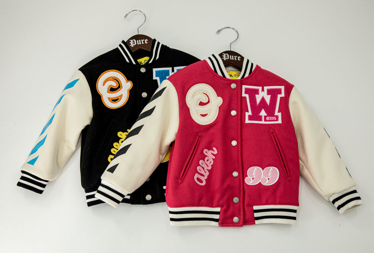 OW BOMBER VARSITY - BLACK W/ BLUE