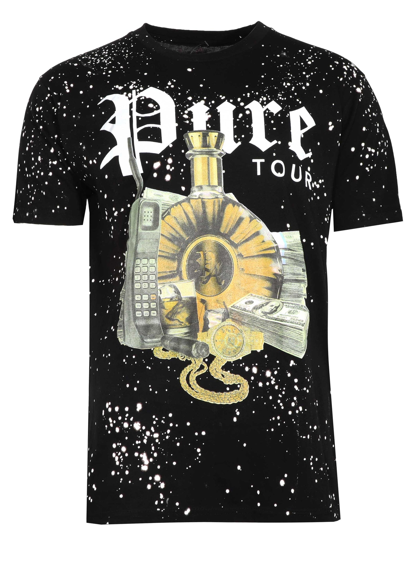 Pure "Stay in First Place" Cash Tour Tee in black – view 1 of 2