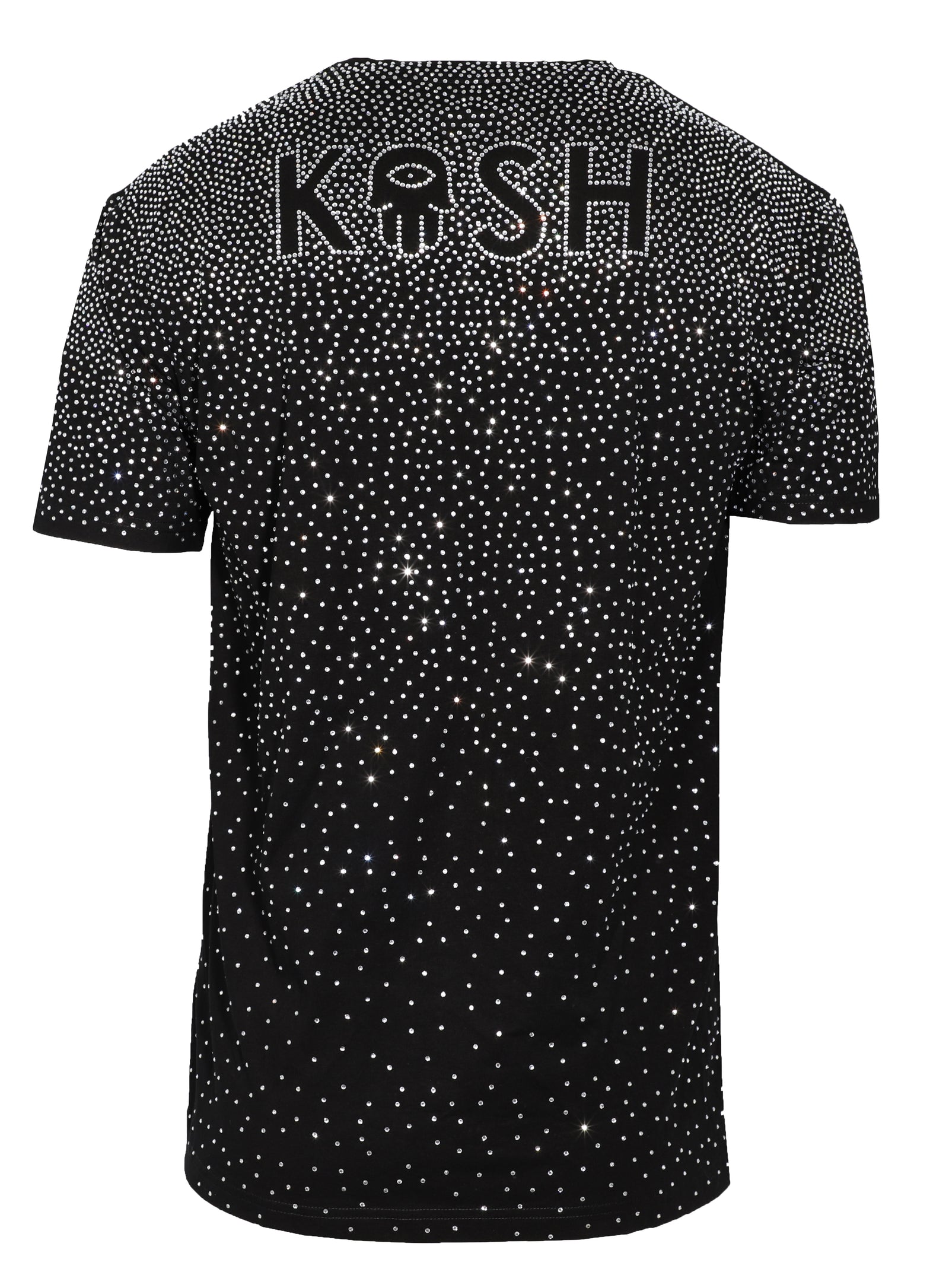 Kash Hamsa Logo Diamond Tee in black – view 2 of 3