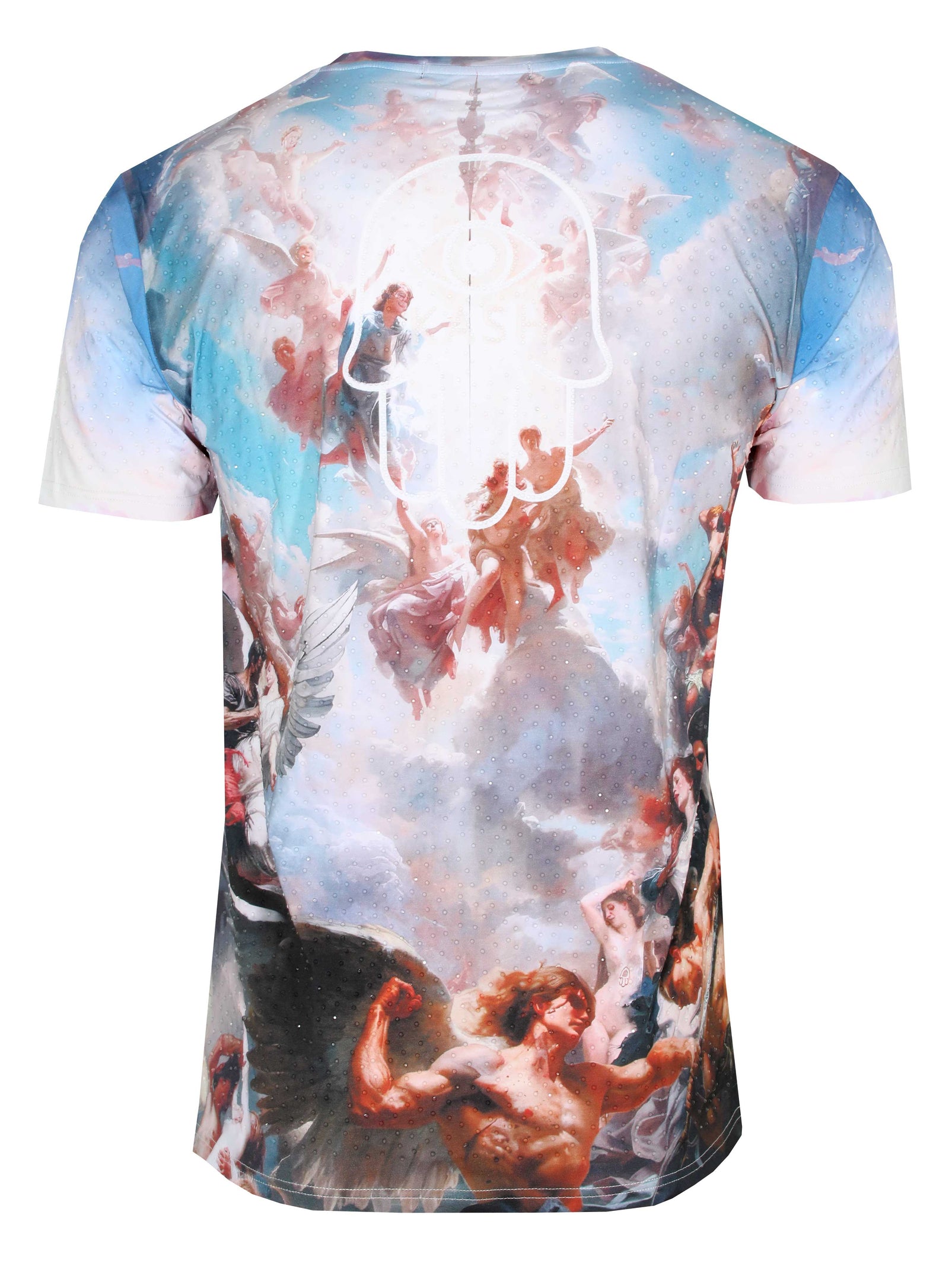 Kash Conflict Tee in multi with clear crystals – view 2 of 3