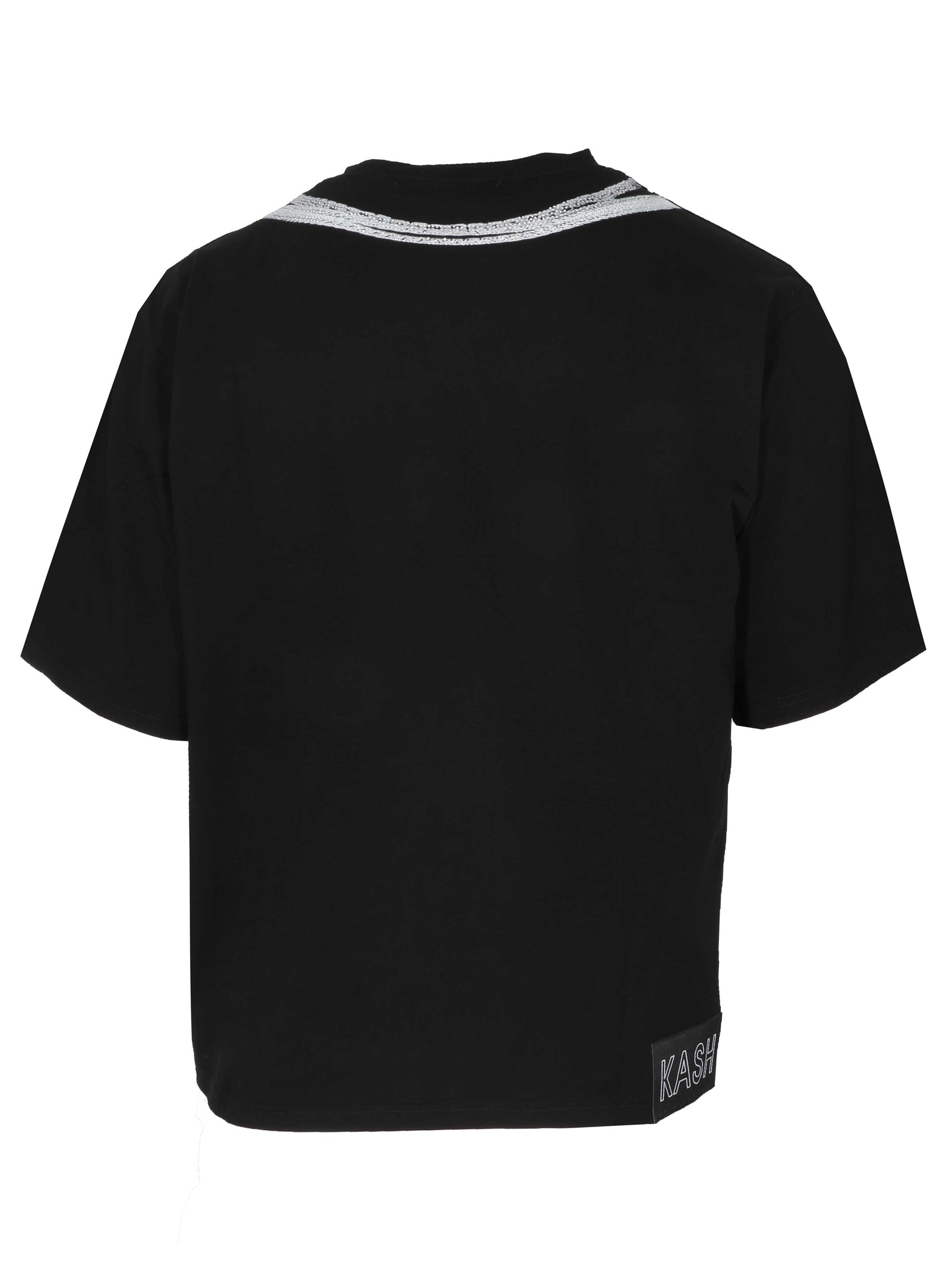 Kash Chains Crystal Tee in black – view 2 of 3