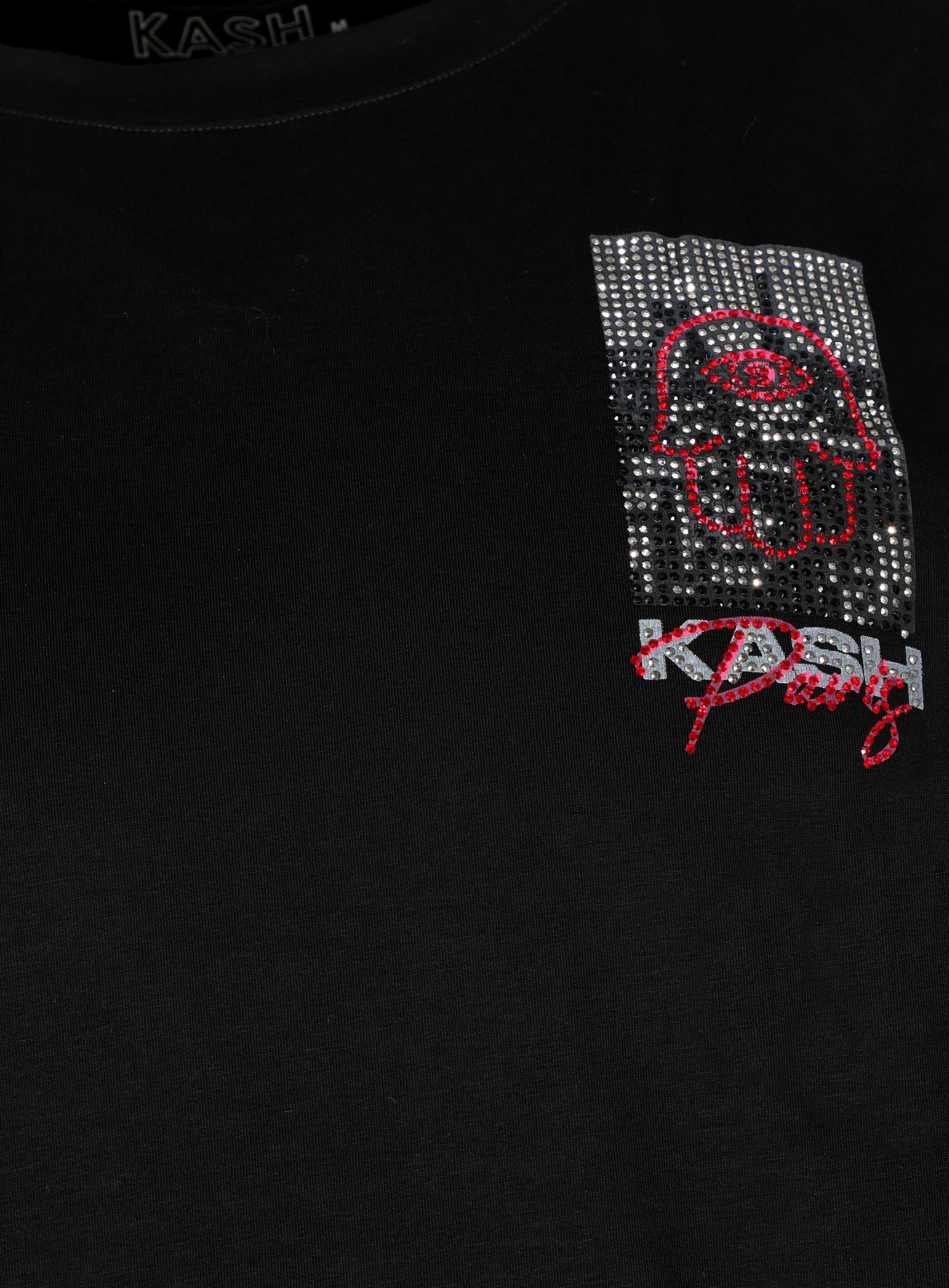 Kash Paris Crystal Tee in black – view 3 of 3