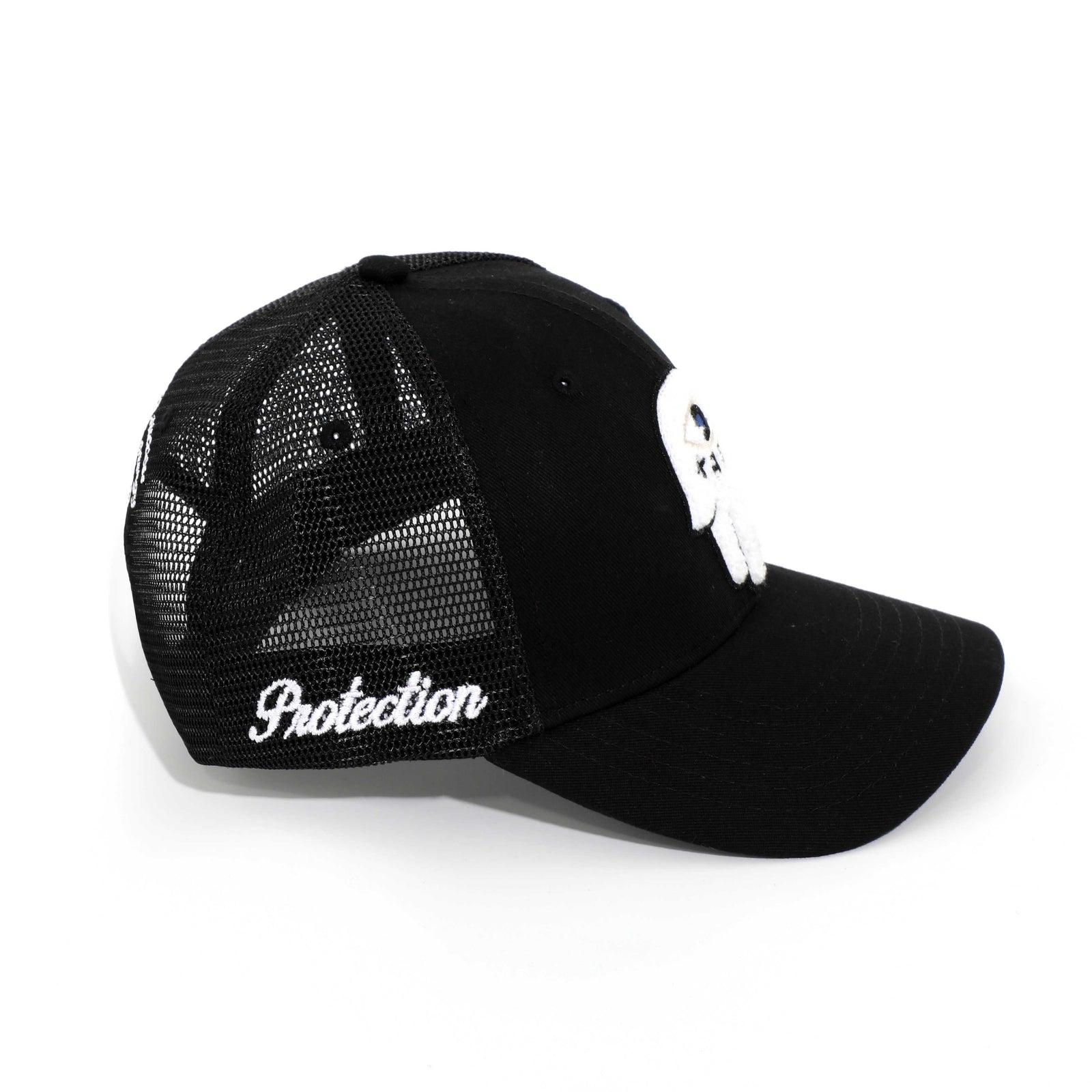 Kash Snapback With Chenille Hamsa in black – view 2 of 3