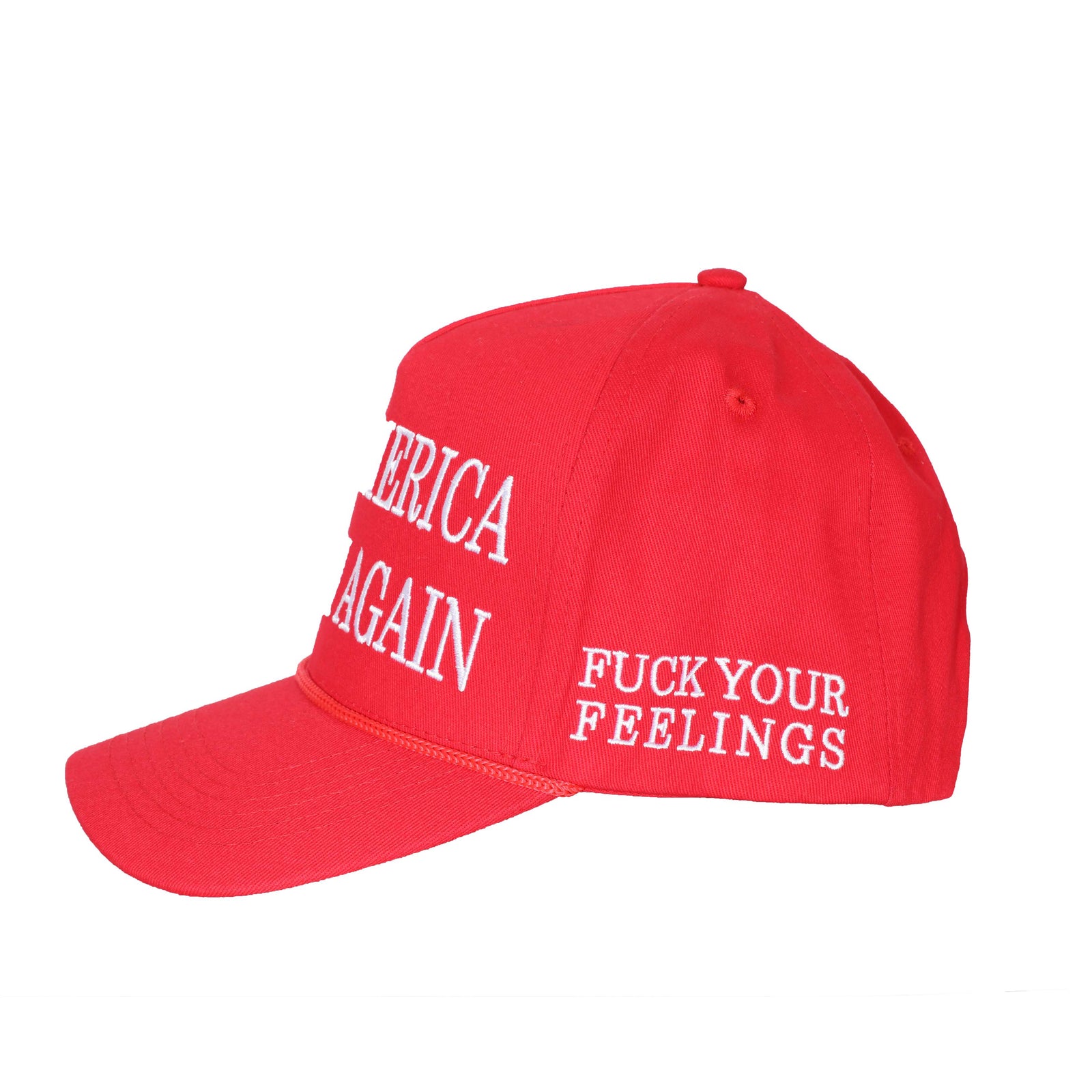 Illuminati Make America MF Rich Again Snapback in red – view 2 of 3