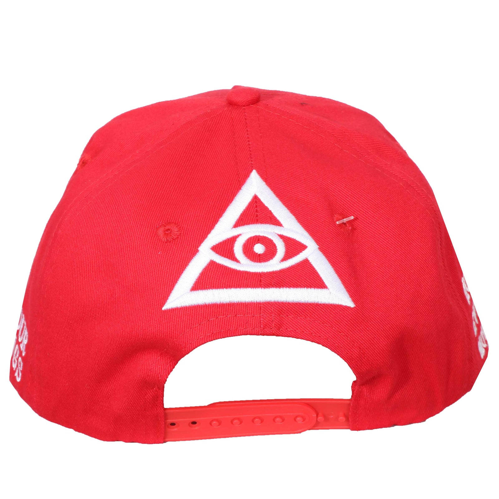 Illuminati Make America MF Rich Again Snapback in red – view 3 of 3