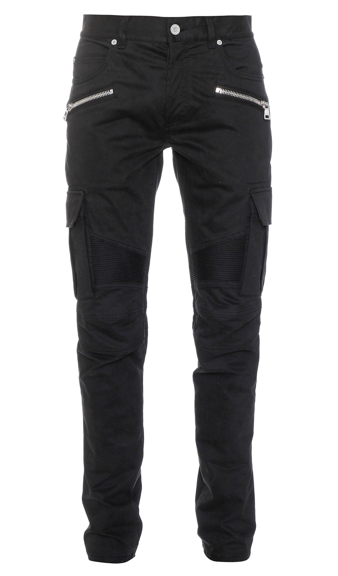 TAPERED COTTON CARGO PANTS