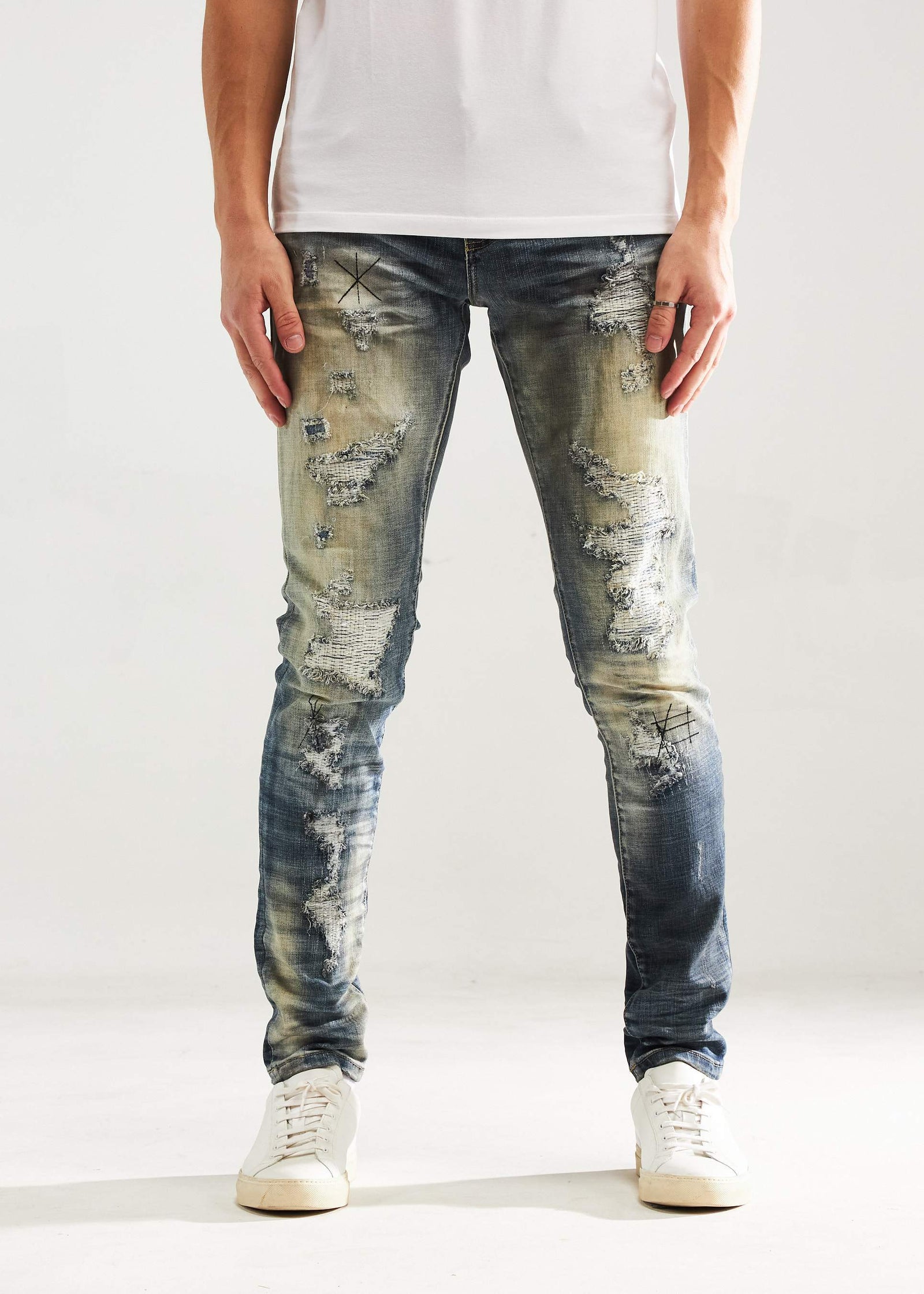 Embellish Joni Standard Acid Wash in blue – view 1 of 5