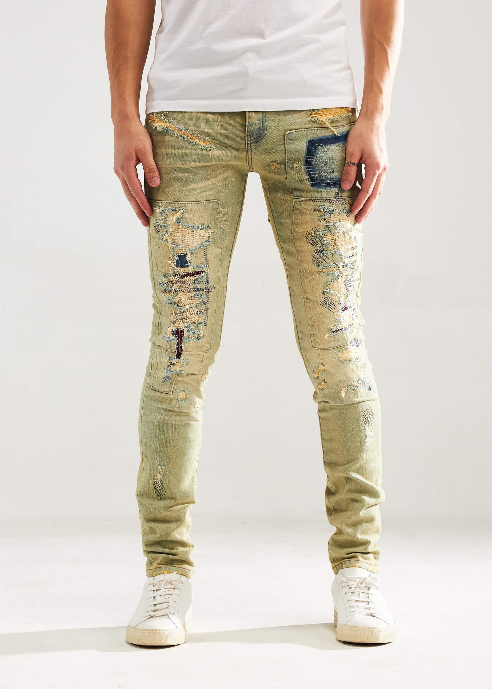Embellish Barker Denim in Washed Distressed – view 1 of 5