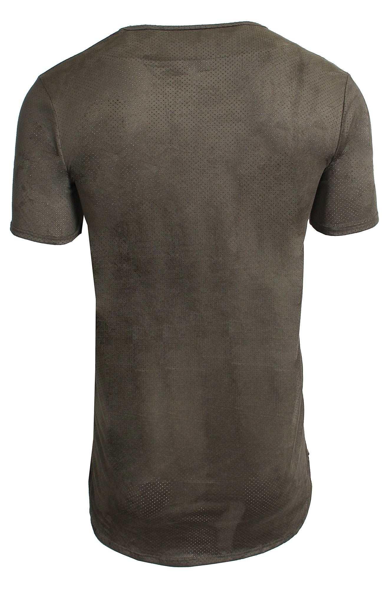 Kash Perforated Crew Neck Tee in green – view 2 of 2