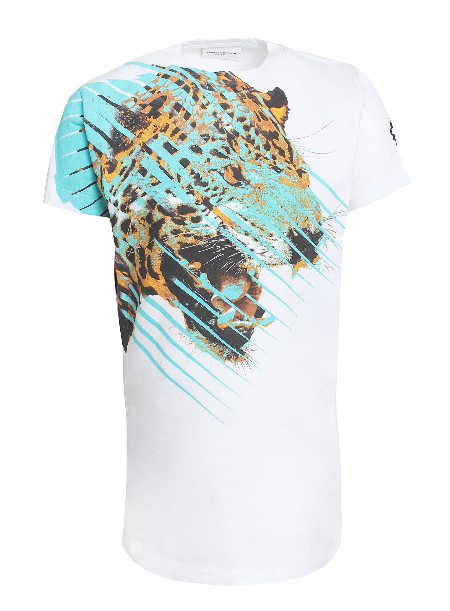 Marcelo Burlon Boys Leopard Tee in white – view 1 of 2
