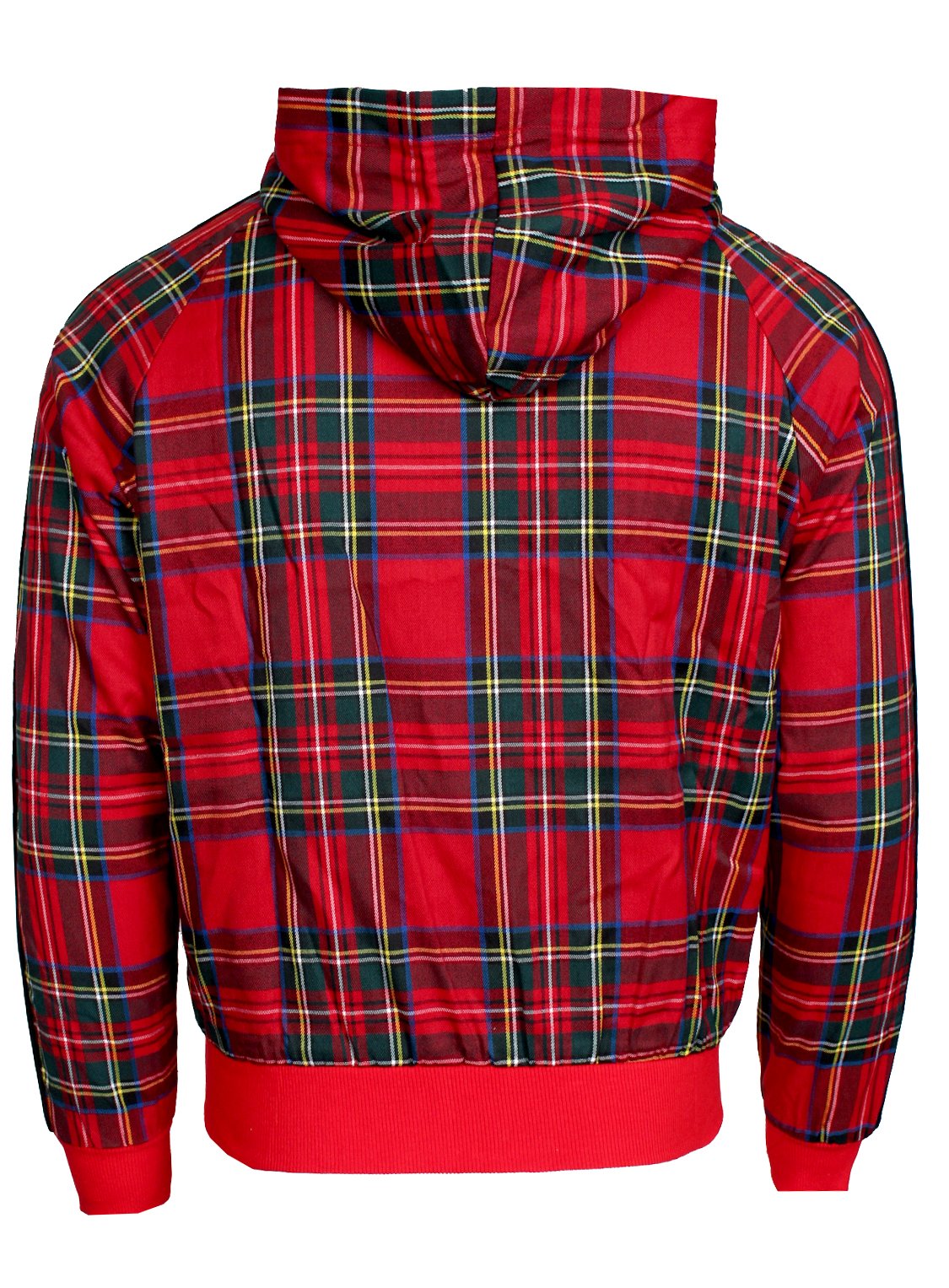 Kash Men's Plaid Track Jacket in red – view 3 of 9