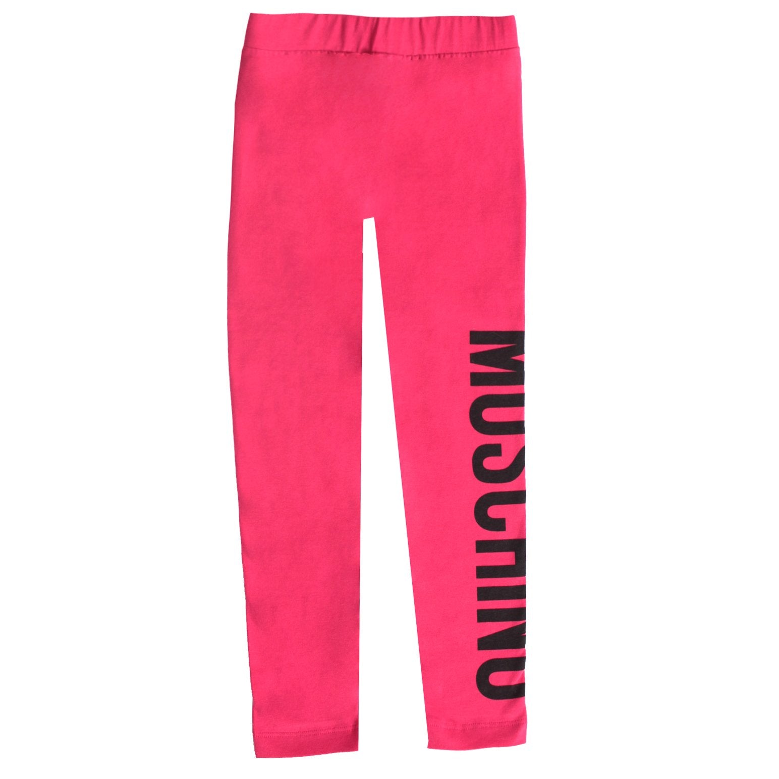 Moschino Kids Girls' Logo Leggings in fuchsia – view 2 of 2