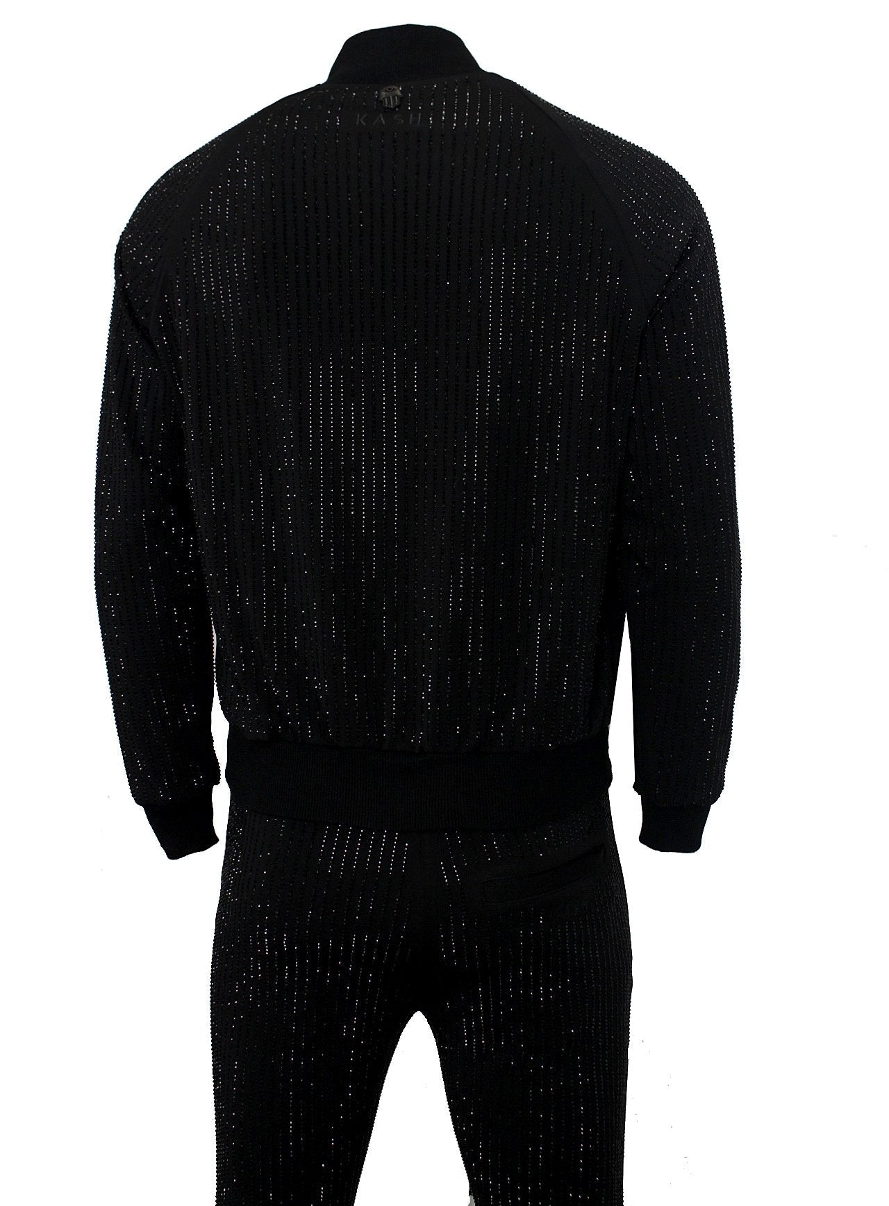 Kash Men's Long Sleeve Diamond Jacket in black/black – view 4 of 6