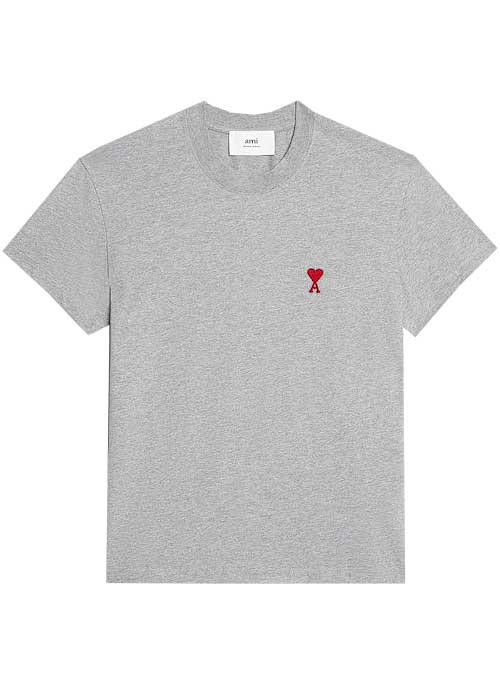 RED AMI DE COEUR T-SHIRT - HEATHER GRAY
