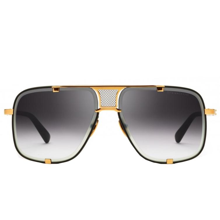 Mach Five Sunglasses - Matte Black - Yellow Gold