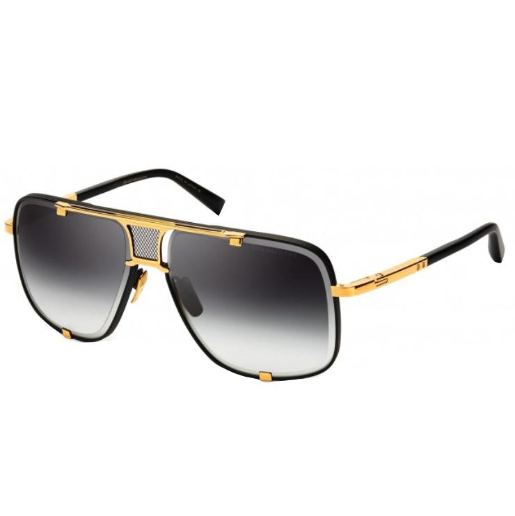 Mach Five Sunglasses - Matte Black - Yellow Gold