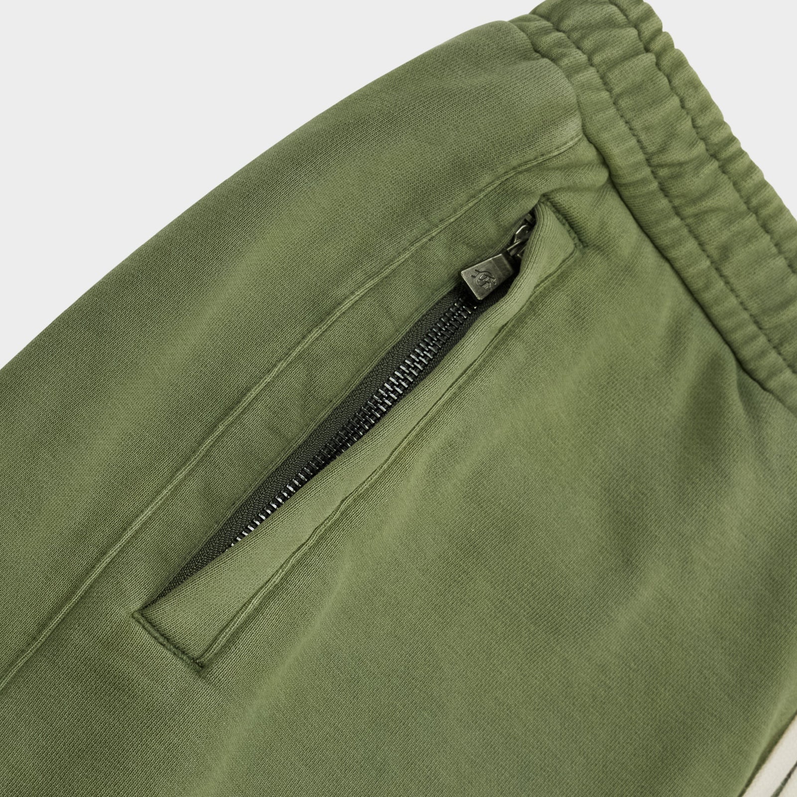 Godspeed VITAL Shorts in Olive Washed, pocket detail