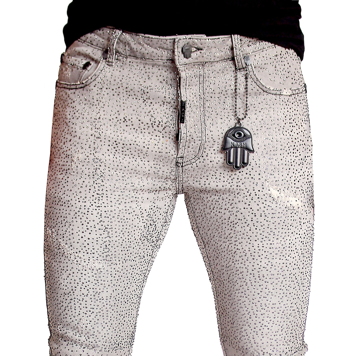 Kash Diamond Denim - Grey