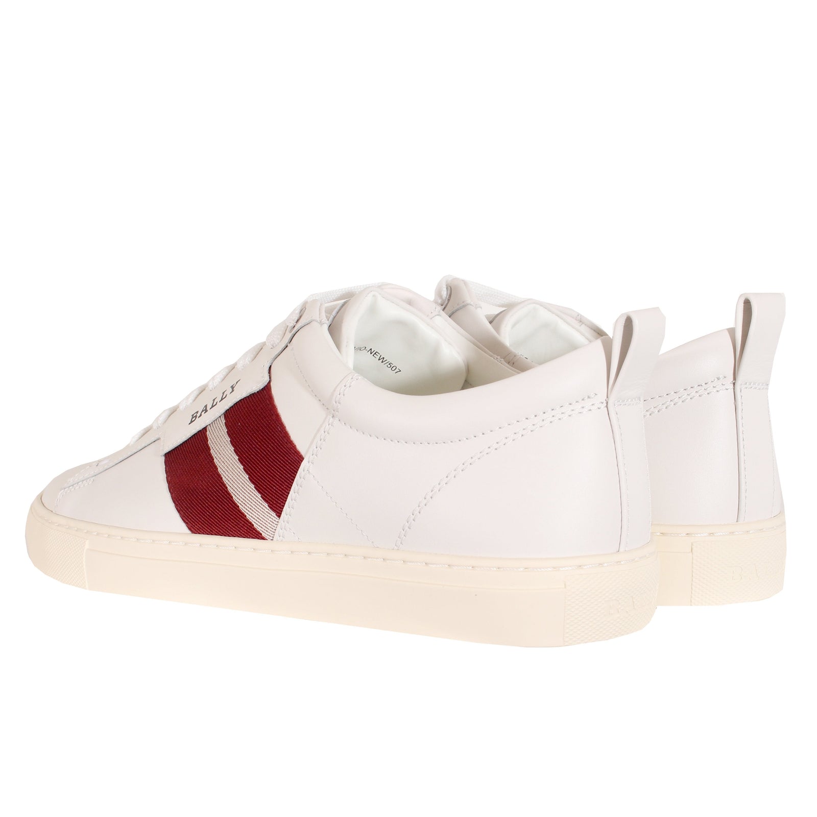 Bally Men's Helvio Leather Sneakers in white — alternate view