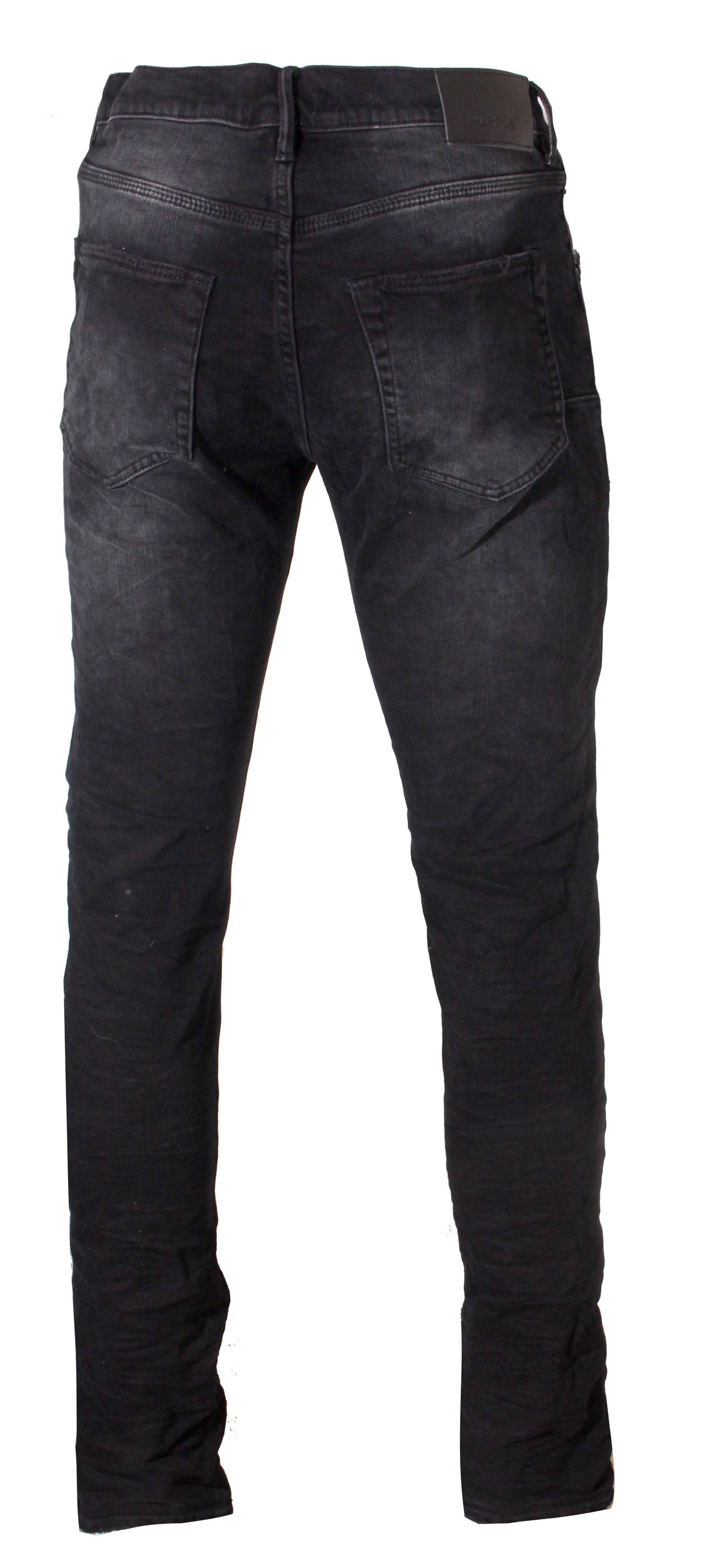 MEN'S SLIM FIT LOW RISE W| SLIM LEG - BLACK WASH