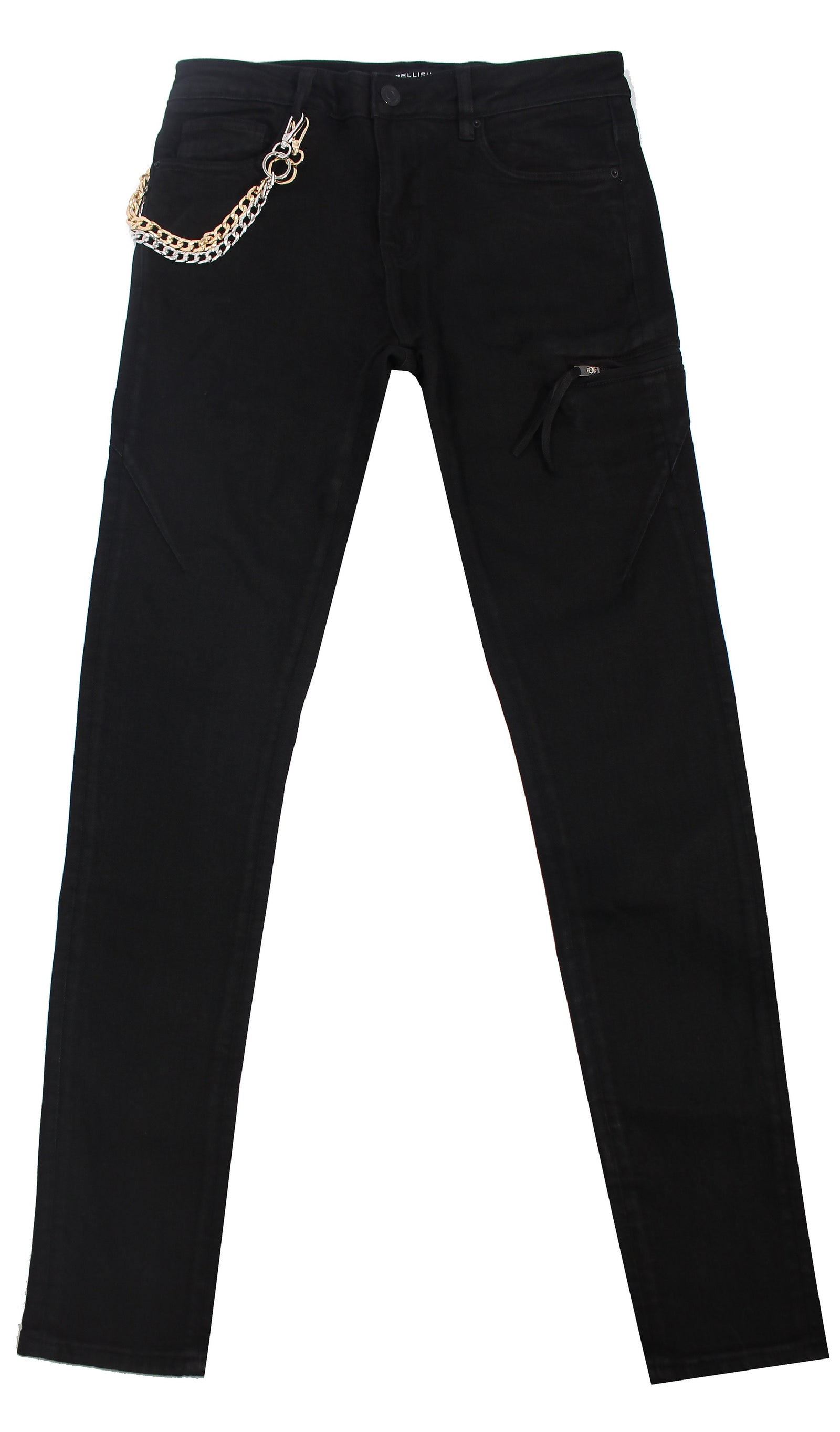 Embellish Fil Denim Jeans in jet black – view 1 of 3